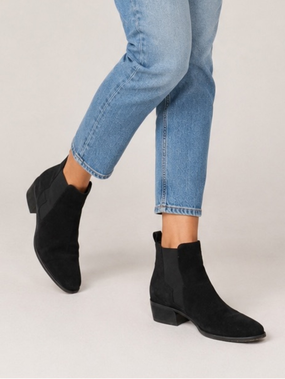 Pierre Hardy Black Suede Chelsea Ankle Booties Size 39
